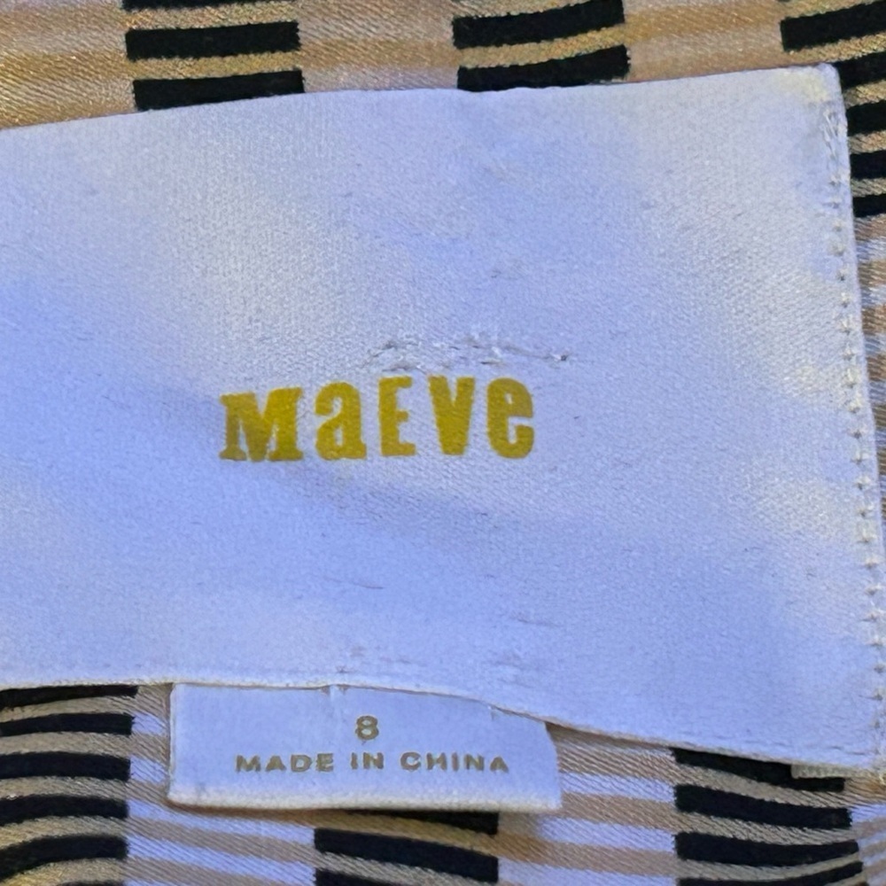 Maeve by Anthropologie "Otta" Multi-Color Silk Blend Dress Size 8 - Picture 10 of 10